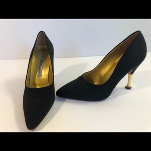 Via Spiga Gold and Black Heel